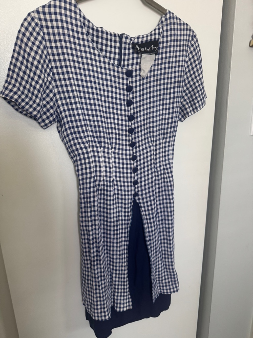 Vintage All That Jazz Button Mini Dress